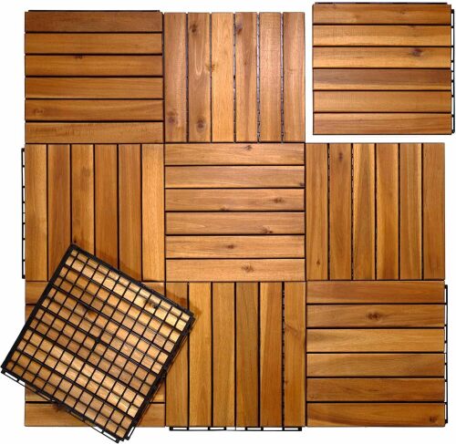 nterlocking Deck Tiles 10 Pcs - Lot 416