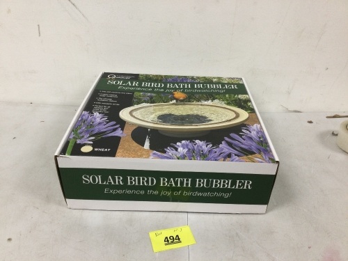 Solar Bird Bath Bubbler - Lot 494