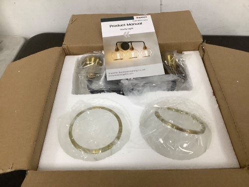 HAHZT Black and Gold Light Fixture - Lot 505