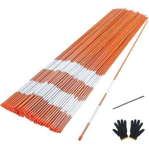 48 Inch Snow Stakes 5/16 Inch Dia Reflective Driveway Poles, 100pc - Lot 152