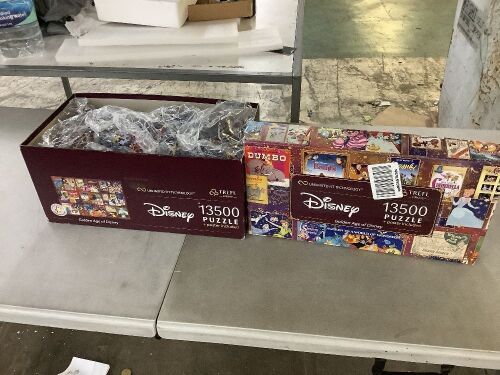 Golden Age of Disney Puzzle, 13500 Pieces - Open Bag, Some Loose Pieces, Unknown if Complete - Lot 154