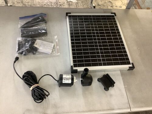 Solar Fountain Kit - Pump May Be Broken - Lot 156