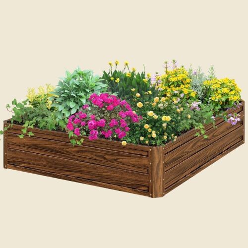 SnugNiture Galvanized Raised Garden bed 4x4x1FT - Lot 164