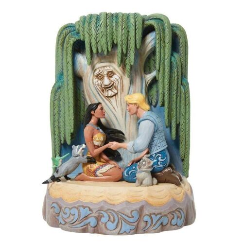Jim Shore 8" Listen To Your Heart Pocahontas John Smith Figurine - Lot 169