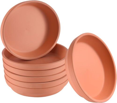  Mini Terracotta Plant Saucers, 7.4", 6 pc - Lot 312