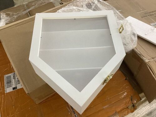 Wood Display Case for 12 Baseballs - Corner Seperation - Lot 313