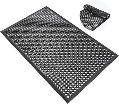 Rubber Anti Fatigue Drainage Floor Mat, 36" x 60"  - Lot 331