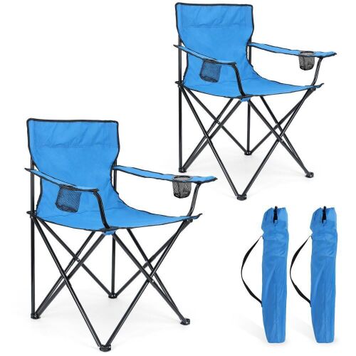 HaSteel Folding Camp Chairs, Set of 2  - Lot 371