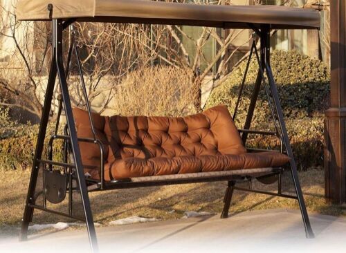 Outdoor Swing/Bench Cushion, Coffee, 60" x 40"  - Lot 480