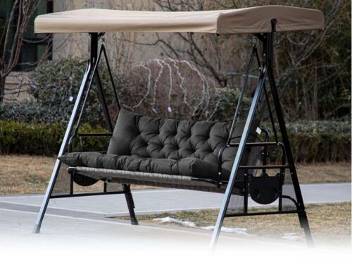 Outdoor Swing/Bench Cushion, Dark Gray, 60" x 40"  - Lot 490