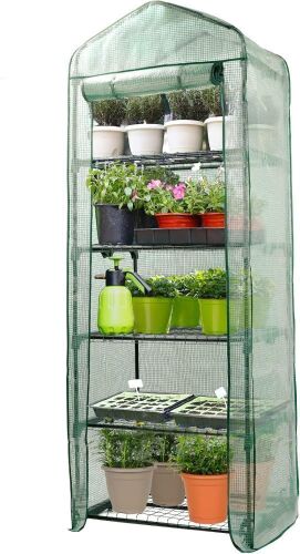  Worth Garden 5 Tier Mini Greenhouse 75'' H x 27'' L x 19'' W - Lot 618