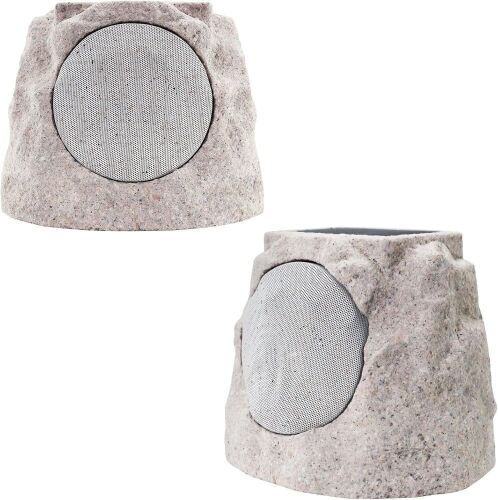 GGII Outdoor Rock Solar Bluetooth Speakers, 2 Pack  - Lot 692