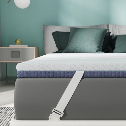 Releep 2 Inch Memory Foam Mattress Topper, Queen - Lot 724
