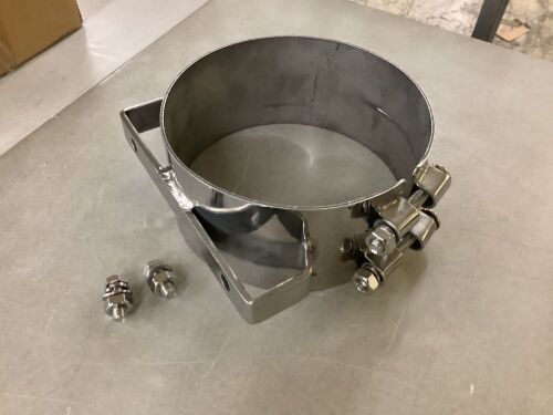 Large Stainless Steel Exhaust Clamp  - Lot 263