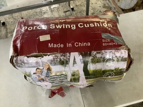 Porch Swing Cushion, 60" x 40" x 5"  - Lot 344
