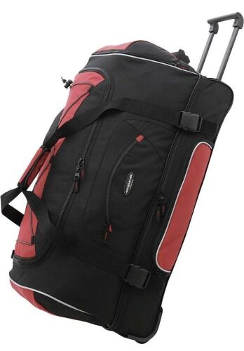 Travelers Club Adventure Upright Rolling Duffel Bag Red 36 Inch - Lot 345