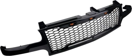 Gloss Black Grille Cover with light for 99-02 Silverado 1500 2500/00-06 Chevy Tahoe Suburban  - Lot 347