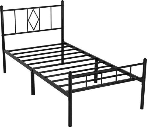 Twin Size 14" Height Classic Metal Platform Bed Frame - Lot 350
