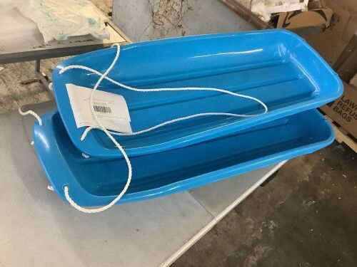 Lot of (2) 48in Kids Toboggan Snow Sled  - Lot 428