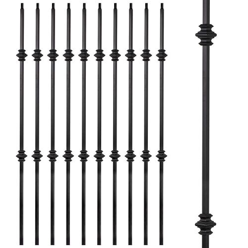 Decorative Double Knuckle Metal Balusters, Set of 10  - Lot 518