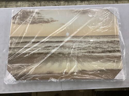 Beach Print Canvas Wall Art, 2' x 3'  - Lot 568