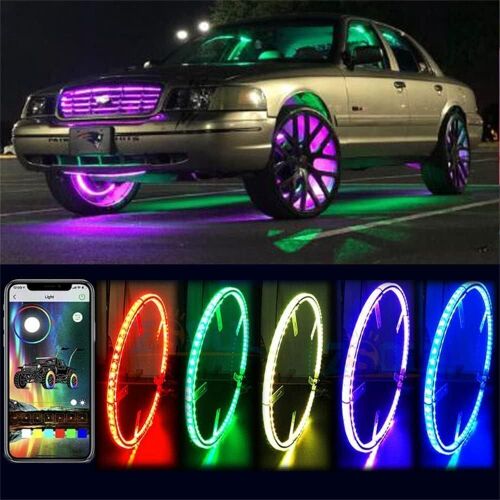 Forten Kingdom 17.5" Dream Chasing Flow Colors Wheel Lights, Fits 21-28" Wheels - Lot 512