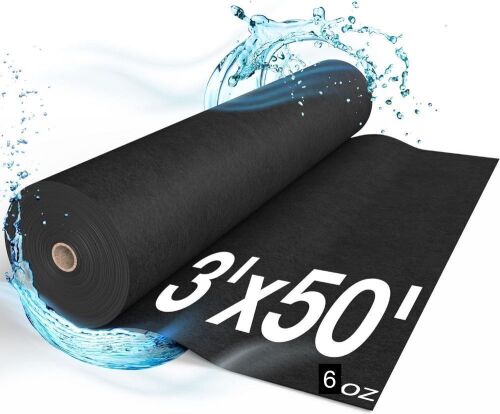 VOLVEX Geotextile Non-Woven 3x50 ft Landscape Fabric 6 OZ - Lot 385