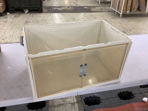 Plastic Storage Boxes, 4 Pack  - Lot 707