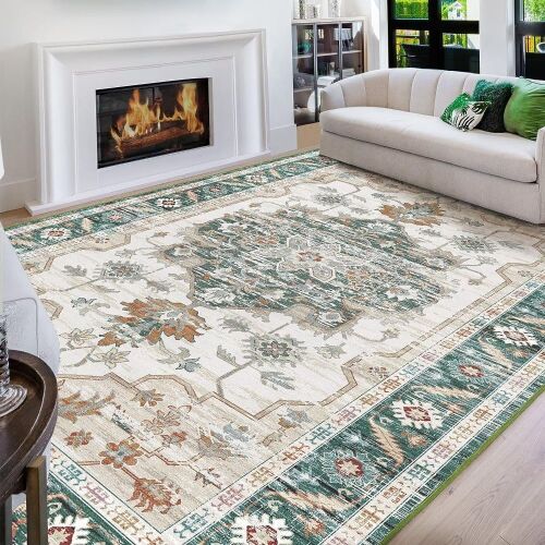 Vamcheer Washable Chenille Area Rug 9x12  - Lot 294