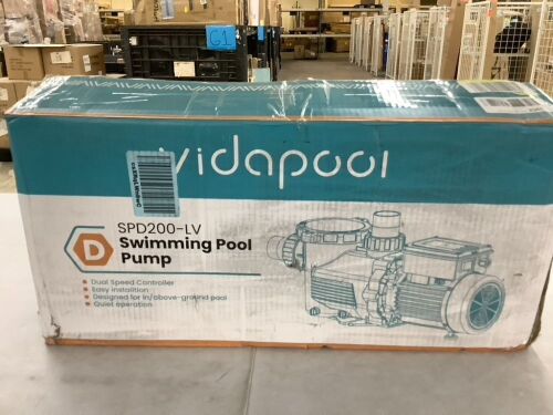 Vidapool 2HP Swimming Pool Pump  - Lot 475