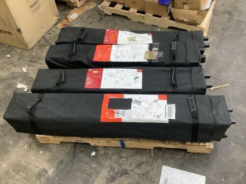 Lot of (4) Pop Up Canopies, 3 10x10, 1 12x12 - Uninspected - Lot 106