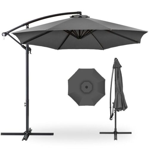 Offset Hanging Patio Umbrella - 10ft - Lot 178