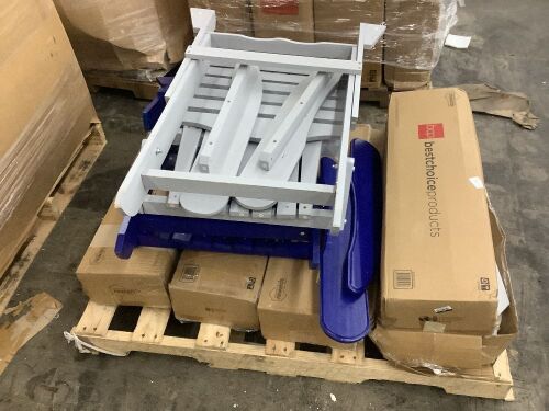 Lot of (7) Folding Wooden Adirondack Chair - (2) For Parts, (5) Returns - Uninspected - Lot 186