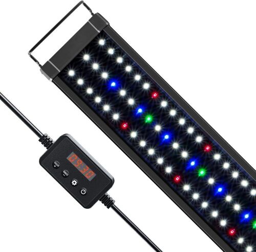 NICREW ClassicLED Plus LED Aquarium Light with Timer, 32 Watts, for 48 to 54 Inch Fish Tank  - Lot 218