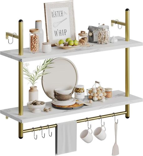 Bestier Industrial Pipe Floating Shelving 31" - Lot 205