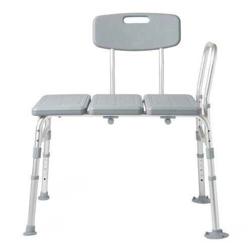 Transfer Bath Bench with Back, 400lb Capacity  - Lot 209