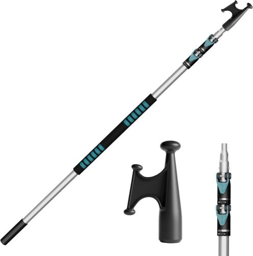 TelesPro 5-12FT 3-Stage Telescopic Aluminum Pole Boat Hook - Lot 195