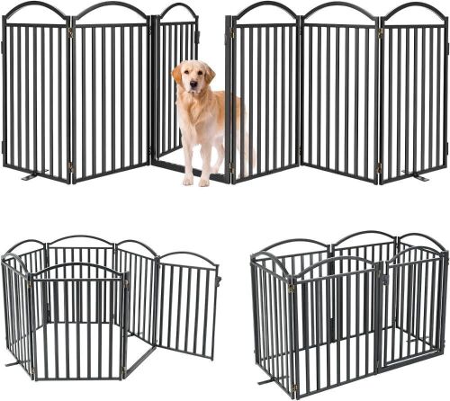 Malier Metal Freestanding Dog Gate, 6 Panel - Lot 279