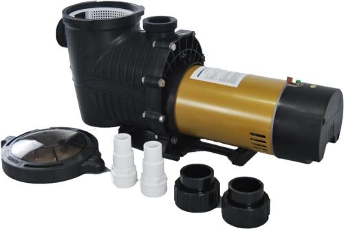 115/230v Dual Voltage Thermal Protected Swimming Pool Pump with 1.25" & 1.5" fittings, 1.5HP 5400GPH - Lot 175