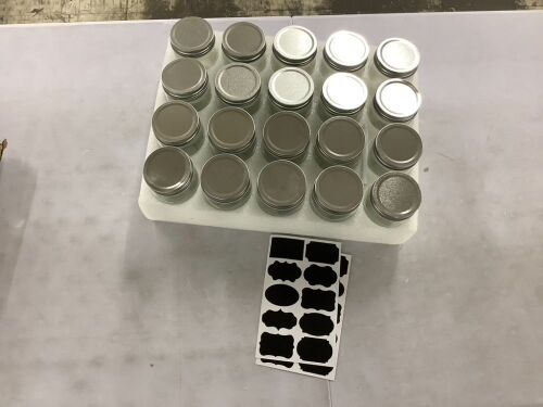 12oz Glass Jars with Lids, 20 Pack  - Lot 170