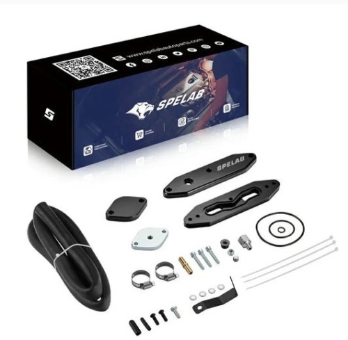 SPELAB 2011-2023 Ford 6.7L Powerstroke Diesel EGR Delete Kit w/Coolant Bypass Black - Lot 103
