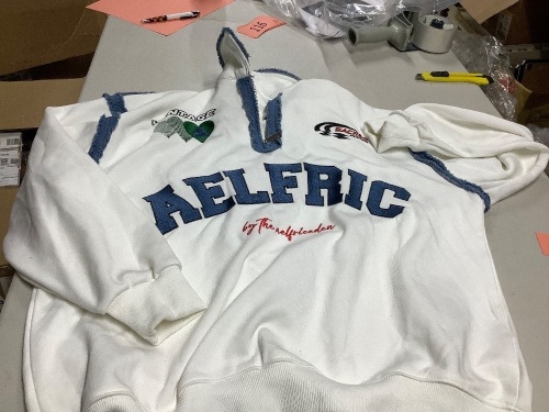 Aelfric Eden Embroidery Patchwork Polo Sweatshirt xs - Lot 115