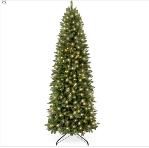 Pre-Lit Spruce Pencil Christmas Tree w/ Incandescent Lights 6ft - Lot 204