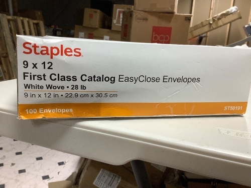 100 Staples9 x 12First Class Catalog EasyClose Envelopes - Lot 222