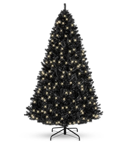 Pre-Lit Artificial Aspen Noble Fir Christmas Tree w/ Metal Stand 7.5ft - Lot 226