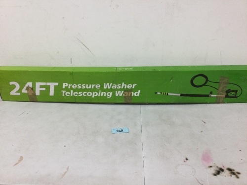 Aluminum 24 FT Telescoping Pressure Washer Wand - Lot 628