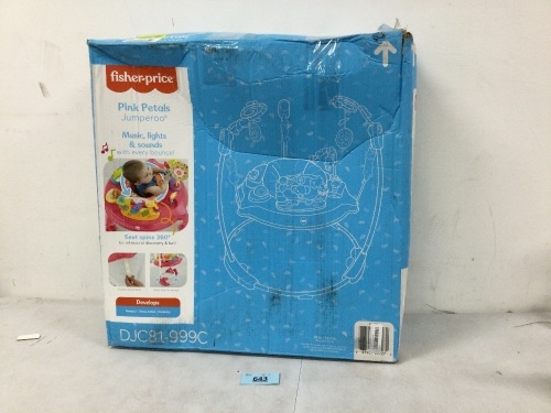 fisherprice Pink Petals Jumperoo® Music, lights & sounds with every bounce! - Lot 643