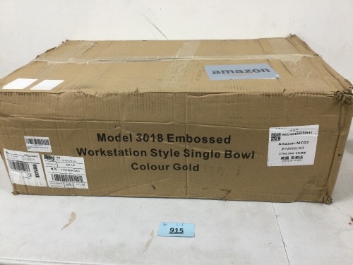 Zeesink Kitchen Sink 30x18 Gold - Lot 915