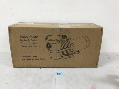 Pureby Pool Pump 1.5hp - Lot 919