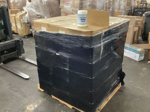Pallet of Hand Sanitizing Wipes, (54) Cases of 9 Tubs - Lot 134